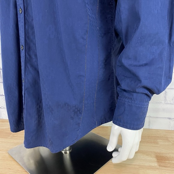 Robert Graham Shirt Men's Extra Large Long Sleeve Button Up Contrasting Cuffs - Picture 4 of 15